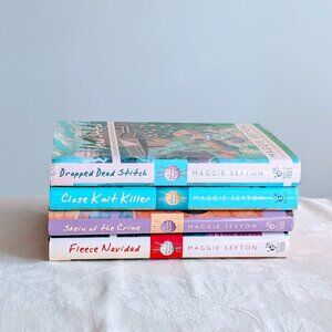 New Lot of 4 Maggie Sefton A Knitting Mystery Series Books HC DJ 1st Ed